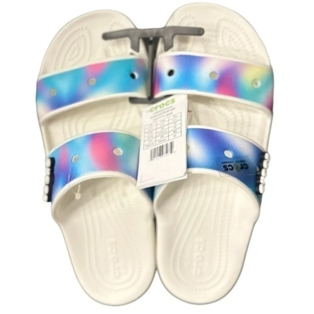 🅽🅴🆆 Classic CROCS Solarized Sandal multicolor unisex 2-strap sandal, men’s 11
